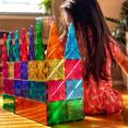 thumbnail image 2 of MAGNA-TILES Classic 74-Piece Magnetic Construction Set, The ORIGINAL Magnetic Building Brand, 2 of 6