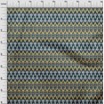 thumbnail image 3 of oneOone Georgette Viscose Fabric Damask & Chevron Ikat Printed Fabric 1 Yard 42 Inch Wide, 3 of 4