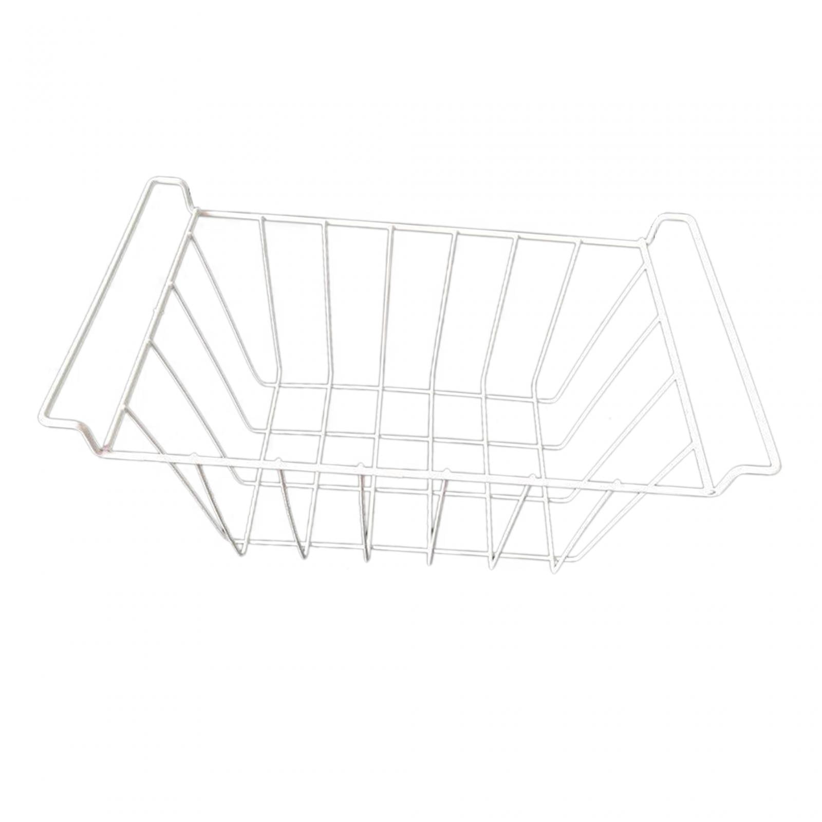 Refrigerator Freezer Basket Freezer Pantry Organization with Handles Deep Wire Storage Basket Freezer Organizer Bin for Home 40cm