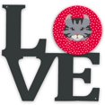 thumbnail image 1 of Carolines Treasures American Curl Cat Metal Artwork Love Wall-Decor, Multicolor, 1 of 2