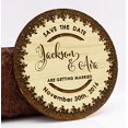 thumbnail image 1 of Aimants Gravés en Bois Personnalisés Save The Date 40 Annonces de Mariage Rustiques, 1 of 3