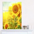 thumbnail image 1 of Bright Sunflowers Blooming on Field - Large Animal Canvas Art Print, 1 of 1