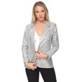 thumbnail image 3 of Women's Evening Sparkle Sequins Open Front Long Sleeve Blazer Jacket, 3 of 5