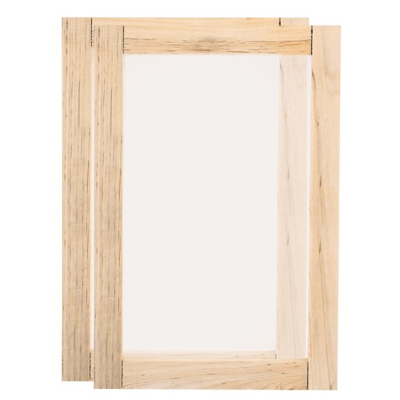 Unique Bargains Silk Screen Printing Frame Kit 36x24cm Wooden with 120 Mesh, 2 Pieces