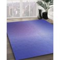 thumbnail image 3 of Ahgly Tapis d'Intérieur Lavable en Machine Carré Transitionnel Bleu Ardoise Clair, 8 Pieds Carré, 3 of 7