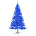 thumbnail image 2 of vidaXL Artificial Half Christmas Tree with Stand Blue 240 cm PVC, 2 of 5