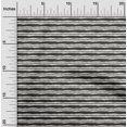thumbnail image 2 of oneOone Georgette Viscose Black Fabric Stripes Craft Projects Decor Fabric Printed By The Yard 42 Inch Wide, 2 of 5