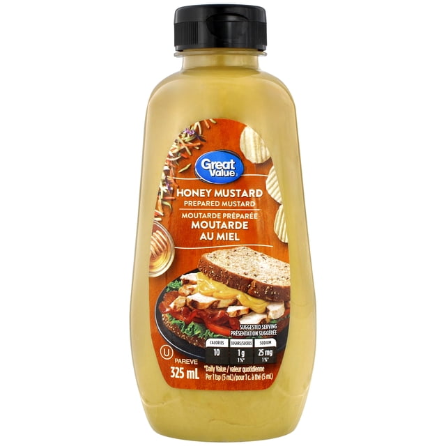 Great Value Moutarde Préparée au Miel