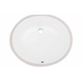 thumbnail image 2 of American Imaginations 19.25-in. W CUPC Oval Bathroom Undermount Sink Set In White - Chrome Hardware - Overflow Drain Incl. AI-31770, 2 of 7