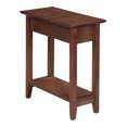 thumbnail image 1 of Convenience Concepts American Heritage Flip Top Wooden Side End Table, Walnut, 1 of 4