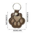 thumbnail image 2 of Wzzjkit Porte-Clés de Rangement pour Chien Mignon Porte-Clés en Cuir Patte Porte-Clés Souvenir de Poils d'Animaux Porte-Clés Collection Commémorative Unique Cadeaux Commémoratifs pour Sac à Main Patte Clé, 2 of 7