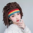 thumbnail image 4 of Cool Retro Hippie Wool Hat, Eye-Catching Dreadlock Wig Hat, Photo Props, Party Supplies, Stage Performance Accessories, 4 of 6