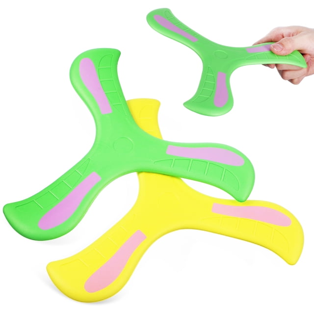 Miangastore 2 Pcs Jouets pour Enfants Boomerangs à Capture Rapide de Retour pour Sports de Plein Air pour Enfants