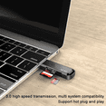 thumbnail image 4 of Lecteur de Cartes USB 3.0, Lecteur SD / Micro SD, Lecteur de Cartes Portable pour SD, SDHC, SDXC, MicroSD, MicroSDHC, MicroSDXC Noir, 4 of 8