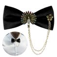 thumbnail image 1 of Nœud Papillon pour Homme Mode Strass Ajustable Pré-Noué Nœud Papillon Formel Nœud Papillon, 1 of 10
