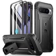 thumbnail image 1 of Poetic Revolution Case for Google Pixel 9/9 Pro 5G, Built-in Screen Protector Work with Fingerprint ID, Black, 1 of 5