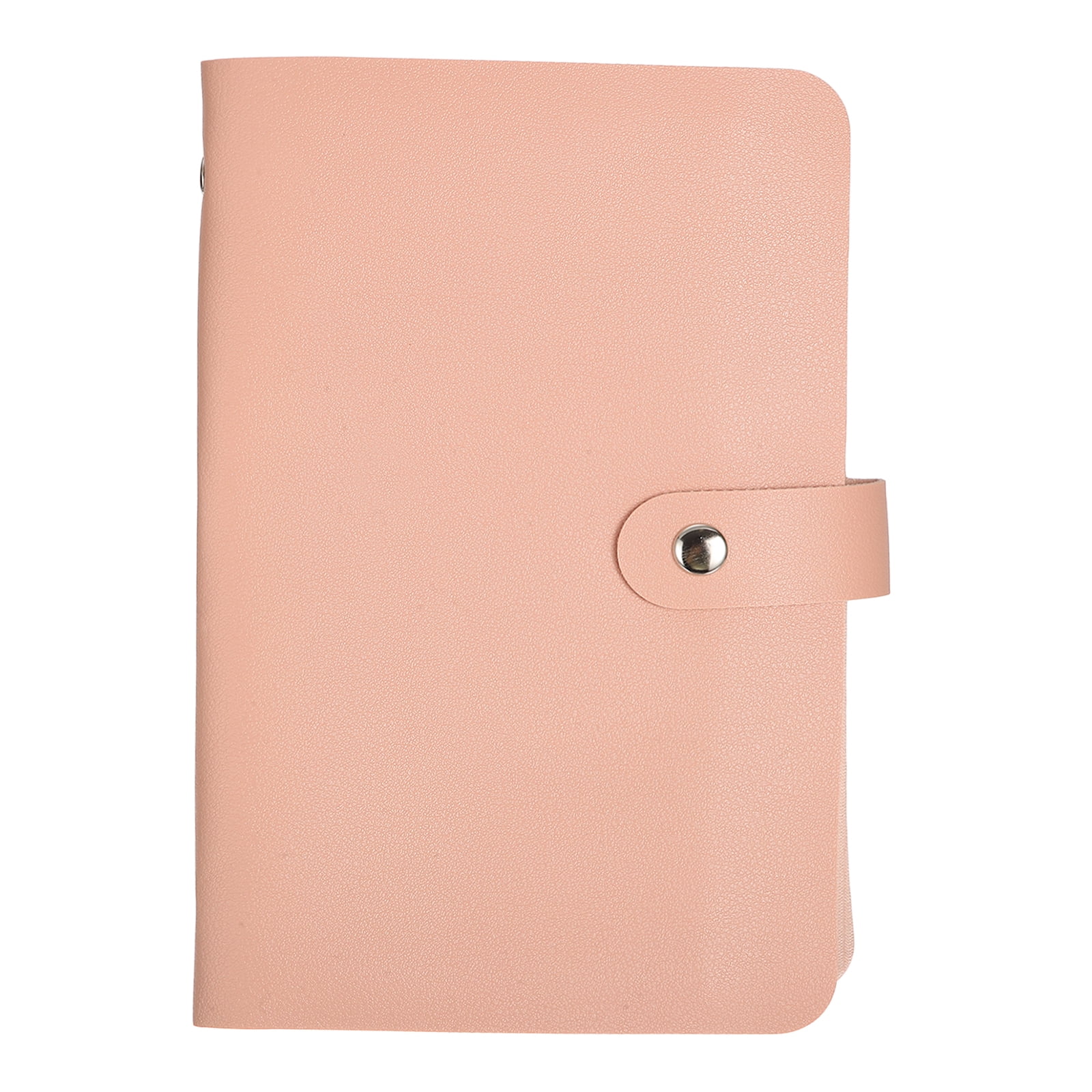 Uxcell 100 Envelope Challenge Binder, Soft PU Leather Savings Challenges Book with Envelopes Money Saving Binder with Horizontal Insert for Budgeting Saving Expense, Pink