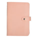Uxcell 100 Enveloppe défi Binder, doux PU Défis d'épargne en cuir Livre avec enveloppes Binder d'économie d'argent avec insert horizontal pour l'économie de budget, rose