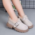 thumbnail image 2 of MIASHUI Girls Winter Ankle Boots Kids Solid Color Warm Plus Shoes,White,4-4.5 Years, 2 of 8
