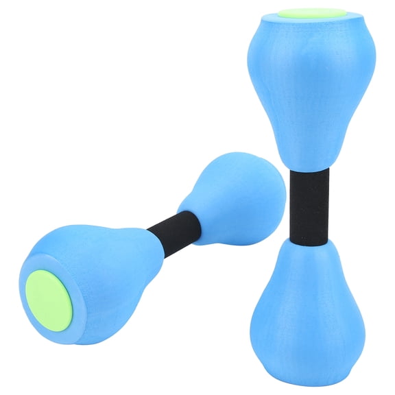 Haltères de Yoga pour la Natation, Haltères en EVA Anti-Humidité Légers et Imperméables avec 2 Haltères pour Intérieur Bord de Mer pour Piscine Intérieure Bleu