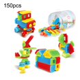 thumbnail image 1 of spellwife 150pcs Brisle Blocks Building Set Kids Educational Construction Interlocking Stacking Brisle Small Particle Building Blocks, 1 of 5