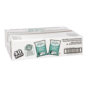 Miss Vickies Sea Salt & Malt Vinegar Potato Chips | 40G/Unit, 40 Units/Case