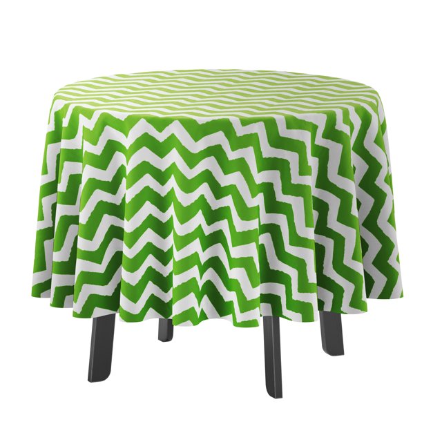 Vargottam Indoor/OutdoorRoundTablecloth 58 InchRoundTablecloth Waterproof PatioTableCloths,Spring/SummerTableCovers For Backyard CircularTable/Bbqs/Picnic -Green