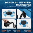 thumbnail image 4 of VEVOR Inflatable Water Bouncer, 10ft Recreational Water Trampoline, Portable Bounce Swim Platform with Slide, 3-Step Ladder & Electric Air Pump,, 4 of 9