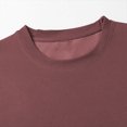thumbnail image 3 of T-Shirts Unis pour Hommes en Polyester Polyvalents pour l'Extérieur Confort Estival Décontracté, 3 of 7