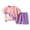 Pink, variant on COMVALUE Bamboo Pajamas Toddler Boy Clothes Checkered Tee Shorts 2 Summer Bamboo Baby Pajamas Sleepwear Pjs Set (Grey, 4-5 Years)