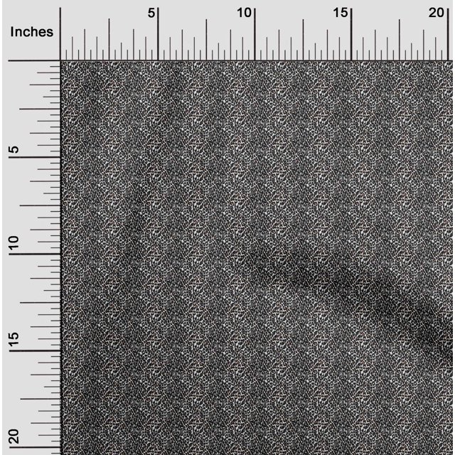 oneOone Polyester Lycra Fabric Leopard Animal Skin Printed Fabric 1 Yard 56 Inch Wide