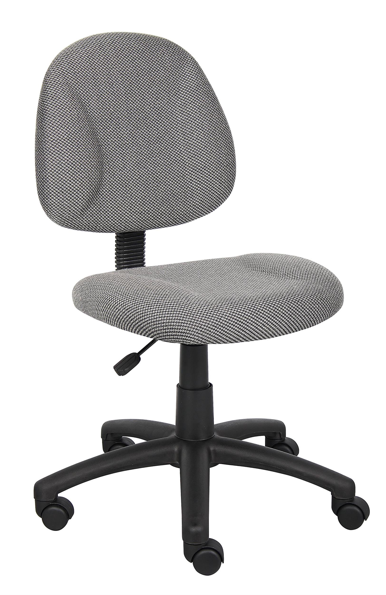 Boss Office Products Adjustable DX Fabric Posture Office Chair in Gray
