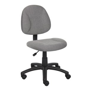 Boss Office Products Adjustable DX Fabric Posture Office Chair in Gray
