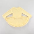 thumbnail image 4 of MIASHUI Robe de Fête en Tulle à Fleurs pour Tout-Petites Filles à Manches Longues pour la Danse et Jaune, 2-3 Ans, 4 of 4