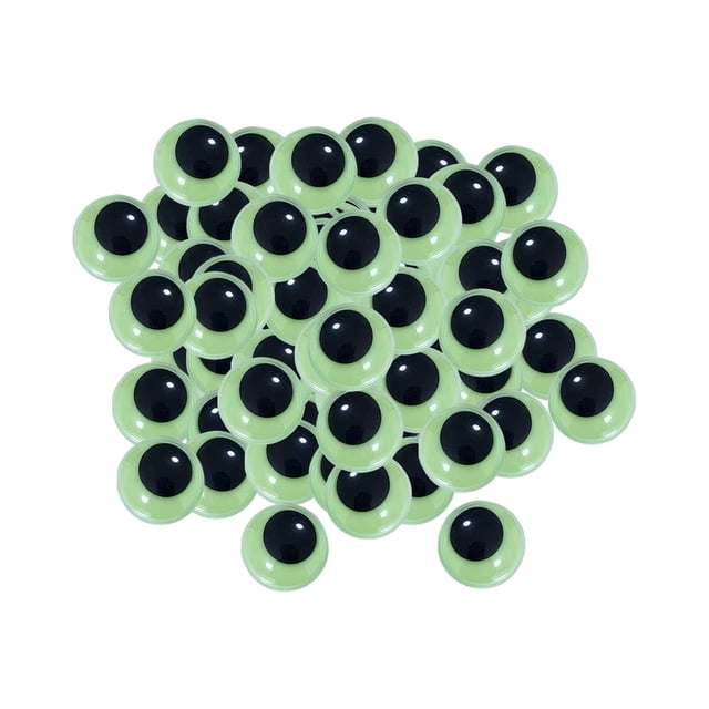 Autocollant Lumineux dans le Noir Rond Autocollant Auto-Adhésif Fait Main 18mm 50 Pcs