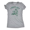 thumbnail image 1 of Womens Funny T Shirts I Putt Out Sarcastic Golfing Graphic Tee for Ladies (Light Heather Grey - I Putt Out) - S, 1 of 2
