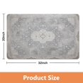 thumbnail image 4 of Vintage Non-Slip Gray Bathroom Rug Runner: Soft, Long & Machine Washable - Farmhouse Floral Design to Enhance Any Bathroom - Perfect for Sink, Shower, Bathtub - 20x32 in, 4 of 5