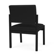 thumbnail image 3 of Pemberly Row Reception Waiting Armless Guest Chair-Black Steel-Black, 3 of 5