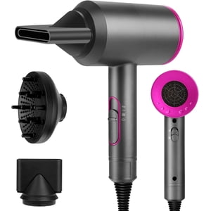 ULTREND Puissant 1800W Séchoir à cheveux avec technologie Ion négative, sécheuse professionnel rapide avec diffuseur & Des buzzs, 3 Chaleur & Paramètres cool pour la maison, Voyage & Style de salon