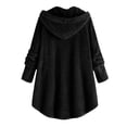 thumbnail image 3 of LSLJS Womens Oversized Hoodies Sweatshirts Fuzzy Fleece Pullover Outerwear Loose Cardigan Wool Coat Winter Jacket, 3 of 7