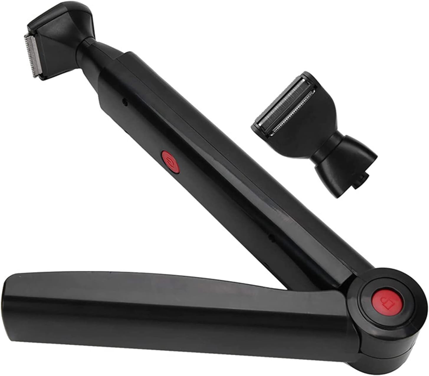Electric Back Hair Shaver, Portable USB Rechargeable Long Handle Back Hair Removal, Foldable Body Shaver, Men's Back Razor
