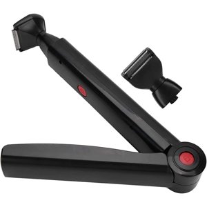 Rasoir de cheveux de dos électrique, portable USB Rechargeable Long Handle Dos Hair Removal, Rasoir pliable du corps, Razor de dos pour hommes