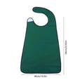 thumbnail image 3 of Aufmer 1 Pcs Adjustable Adult Bib, Large Coverage Washable Clothing Protector, 29.5x17.7in(Green), 3 of 5