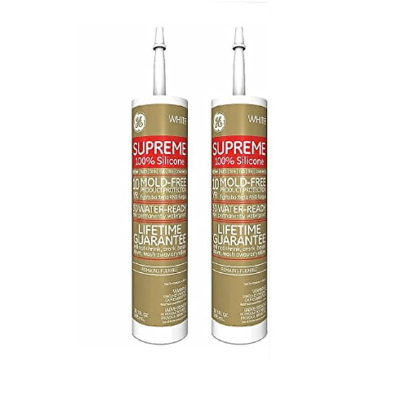 Supreme Silicone Kitchen & Bath Sealant, White, 10.1-oz. -2821640