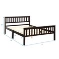 thumbnail image 2 of Gymax Wood Bed Frame Wood Slats Support Platform W/Solid Headboard&Footboard Full Size, 2 of 10