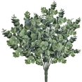 thumbnail image 1 of 3 Pcs Fausses Feuilles d'Eucalyptus Tiges Artificielles Fausses Branches d'Eucalyptus Plantes en Vert Poussiéreux 14,6 Pouces de Hauteur pour Mariage Fête, 1 of 1