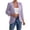 Purple, variant on Besolor Womens Lightweight Cardigan Casual 3/4 Sleeve Open Front Eyelet Hollowed-Out Cardigans Fall Clothes