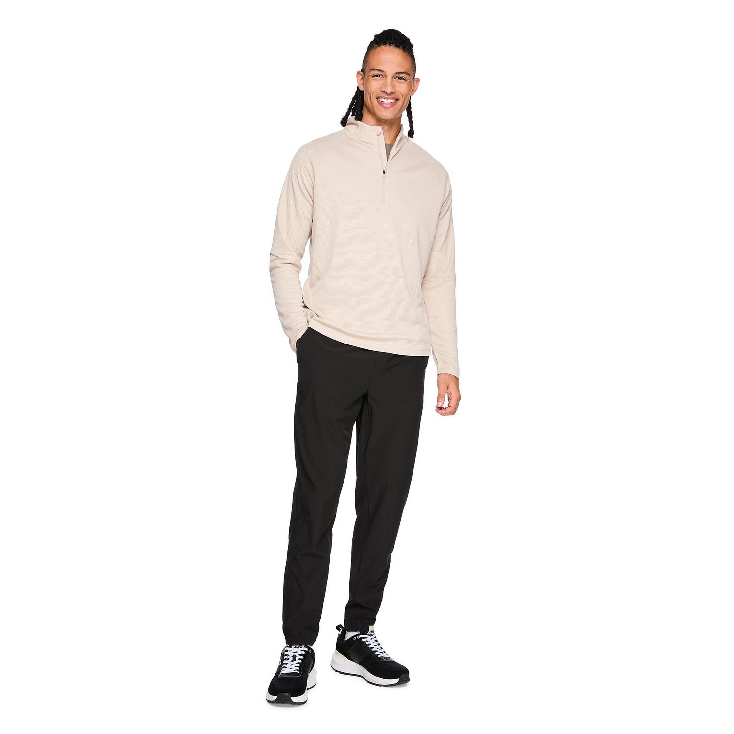 Athletic Works Men's Quarter Zip Top