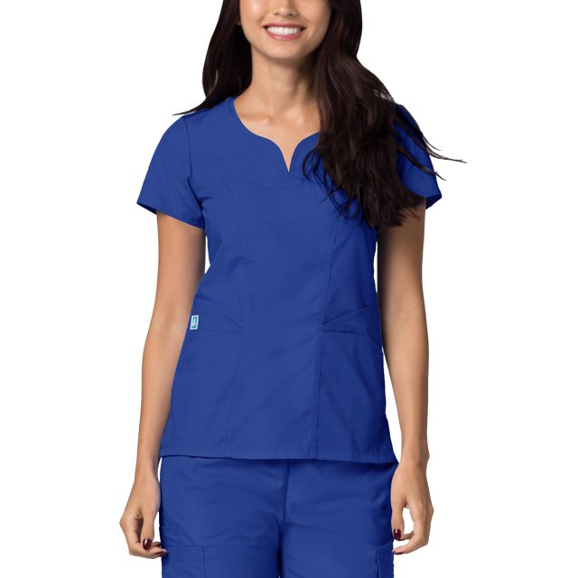 Adar Universal Scrubs For Women - Curved Glamour Scrub Top