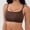 Brown, variant on Seamless Wireless Bralette for Leisure Comfort Breathing Lightweight Support Soft Breathable Undergarment for Everyday Wear